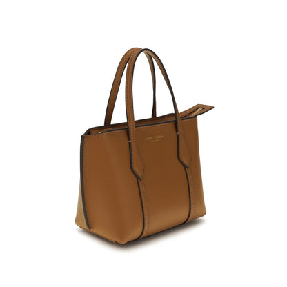 Tory Burch Perry Brown Calf Leather Mini Tote Bag