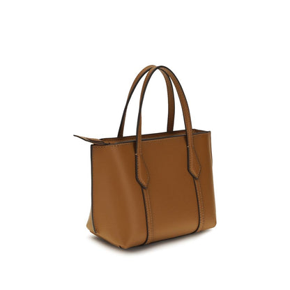 Tory Burch Perry Brown Calf Leather Mini Tote Bag