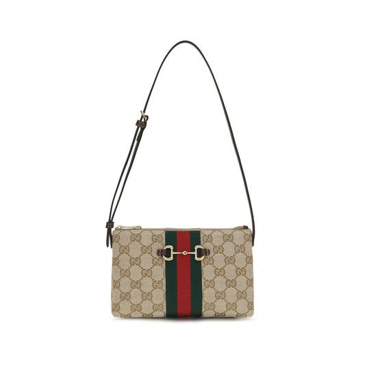 Gucci Horsebit 1955 GG Supreme Shoulder Bag
