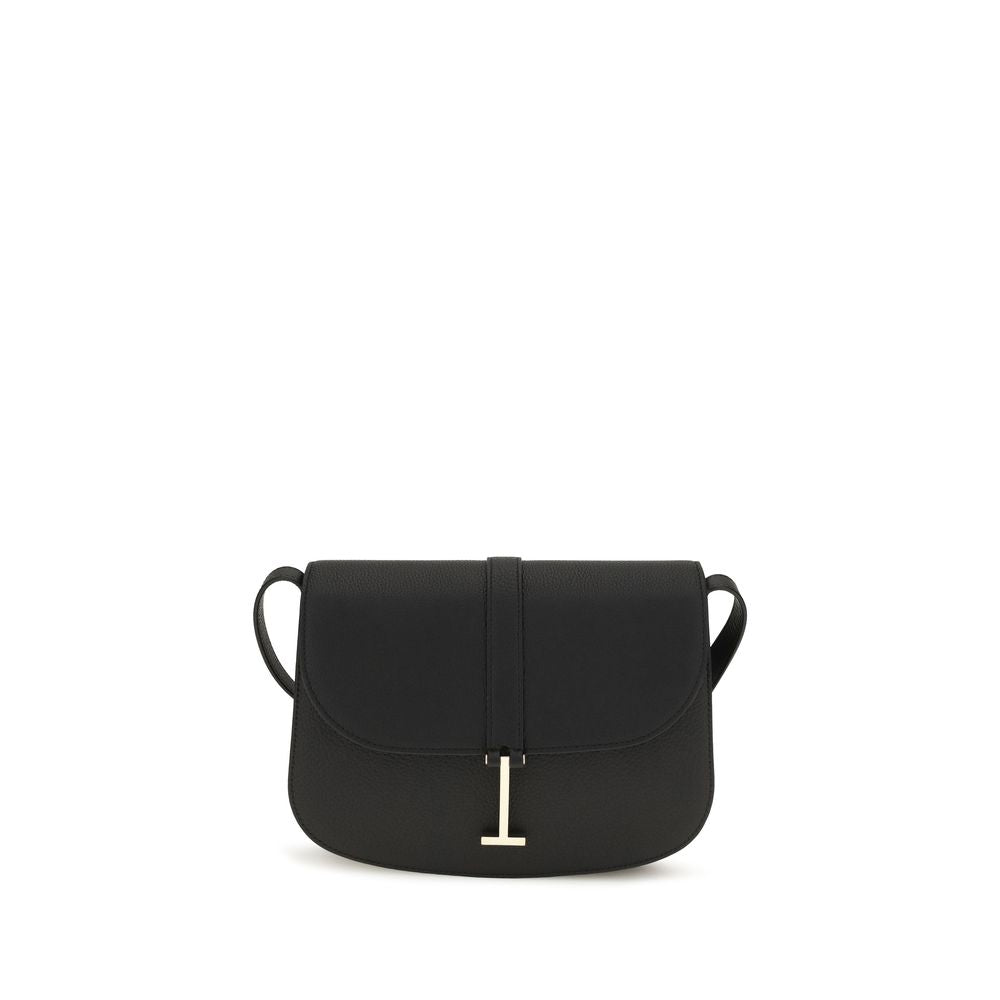 Tom Ford Black Grained Calf Leather Shoulder Bag