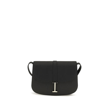 Tom Ford Black Grained Leather Shoulder Bag