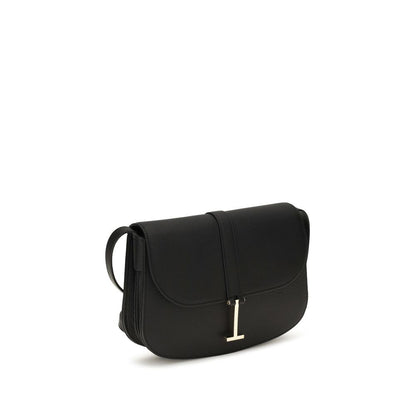 Tom Ford Black Grained Calf Leather Shoulder Bag
