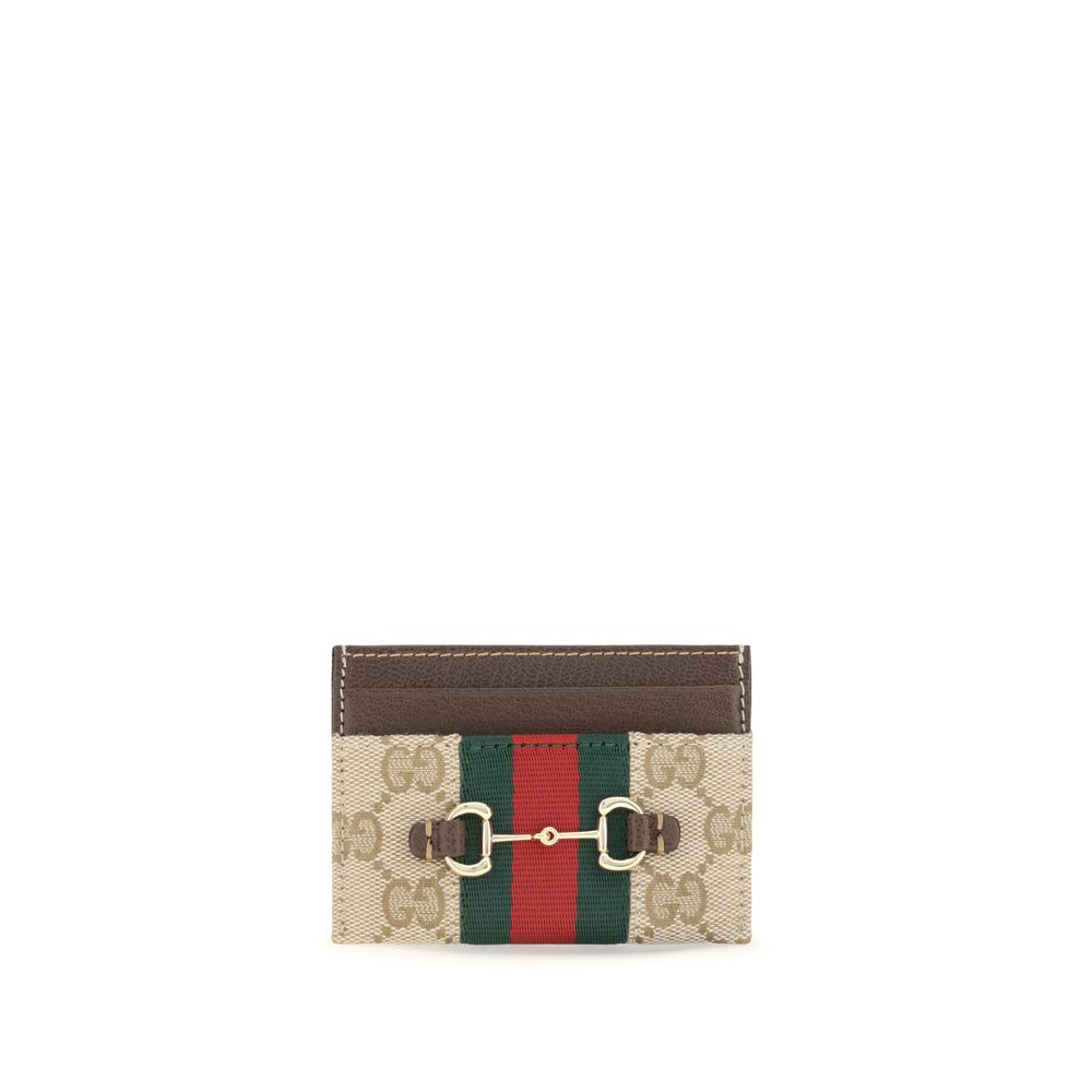 Gucci 1955 Horsebit GG Supreme Canvas Card Holder