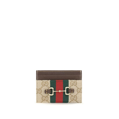 Gucci 1955 Horsebit GG Supreme Canvas Card Holder