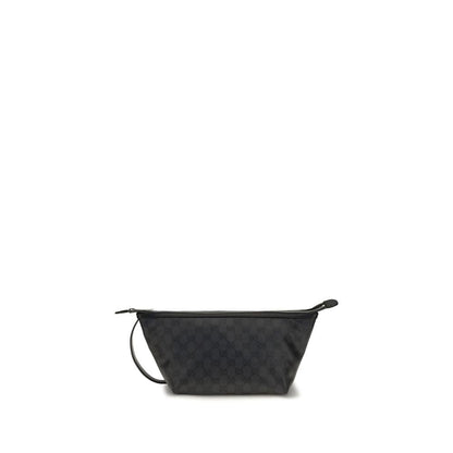 Gucci Essence Small Black GG Canvas Pouch