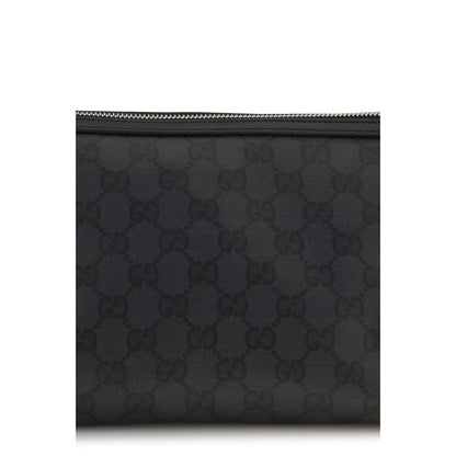 Gucci Essence Small Black GG Canvas Pouch