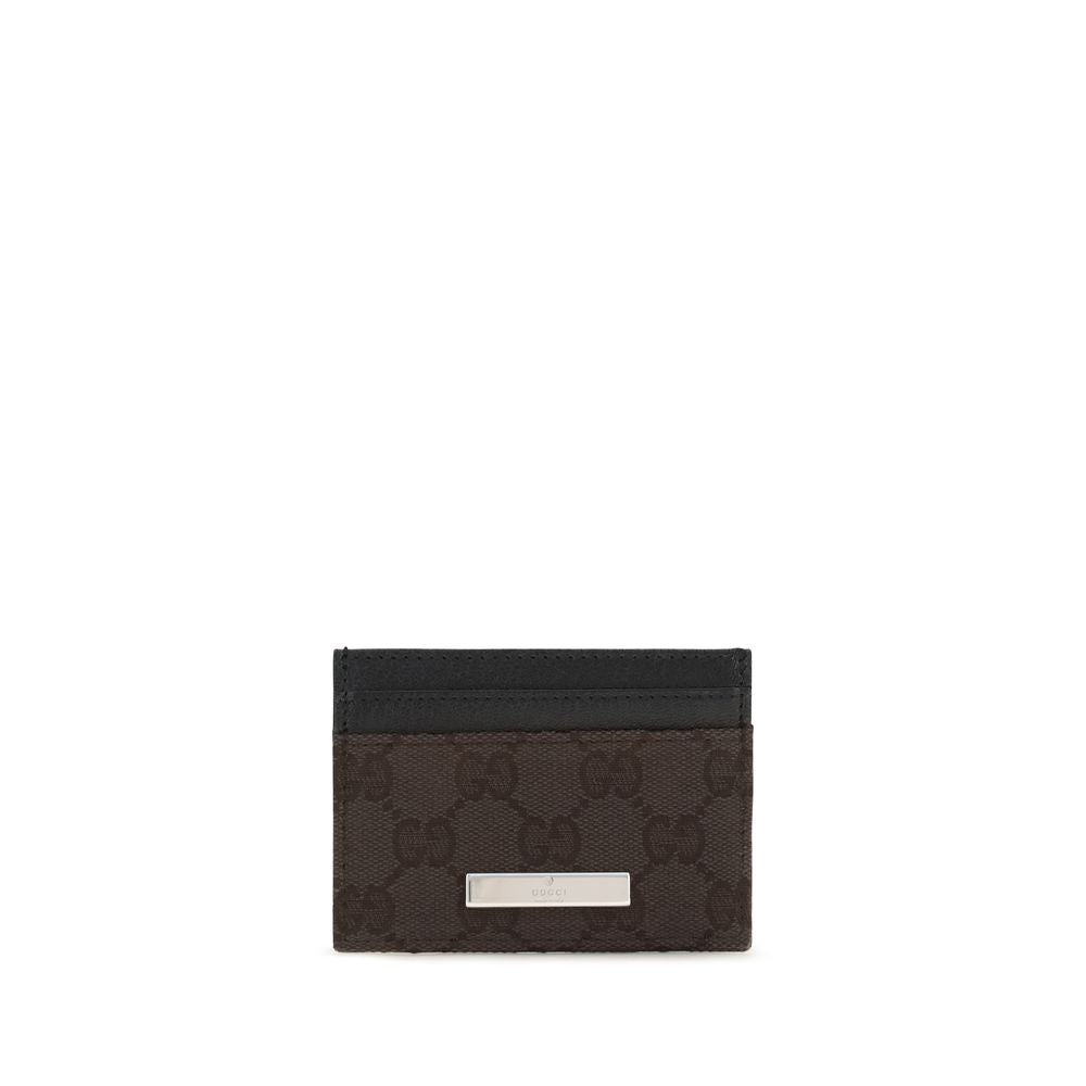 Gucci GG Canvas Card Case Brown