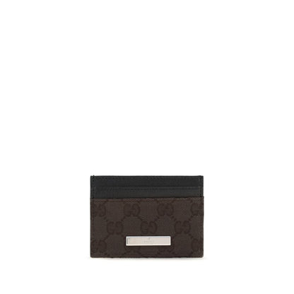 Gucci GG Canvas Card Case Brown