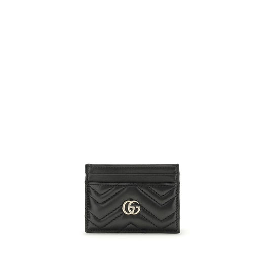 Gucci GG Marmont Black Matelassé Card Holder