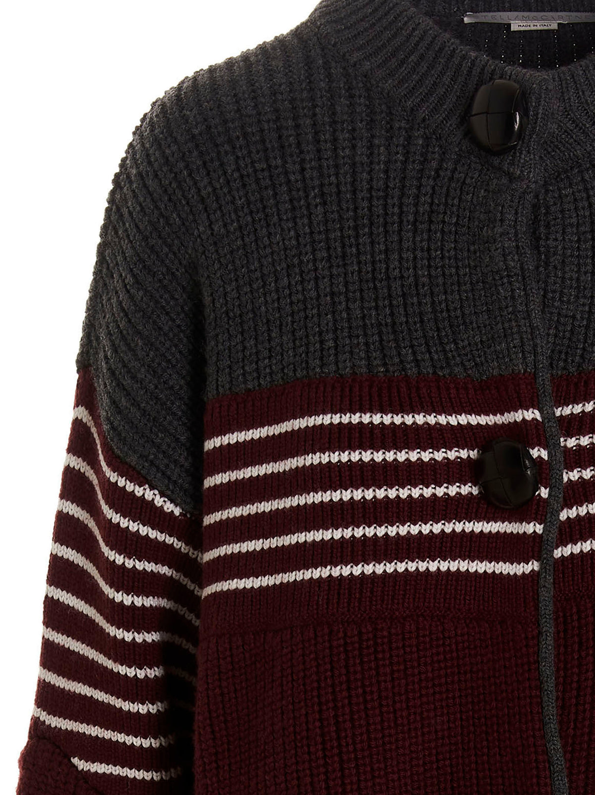 Stella McCartney Stella By Stella Striped Virgin Wool Coat