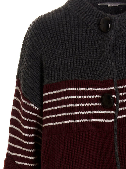 Stella McCartney Stella By Stella Striped Virgin Wool Coat