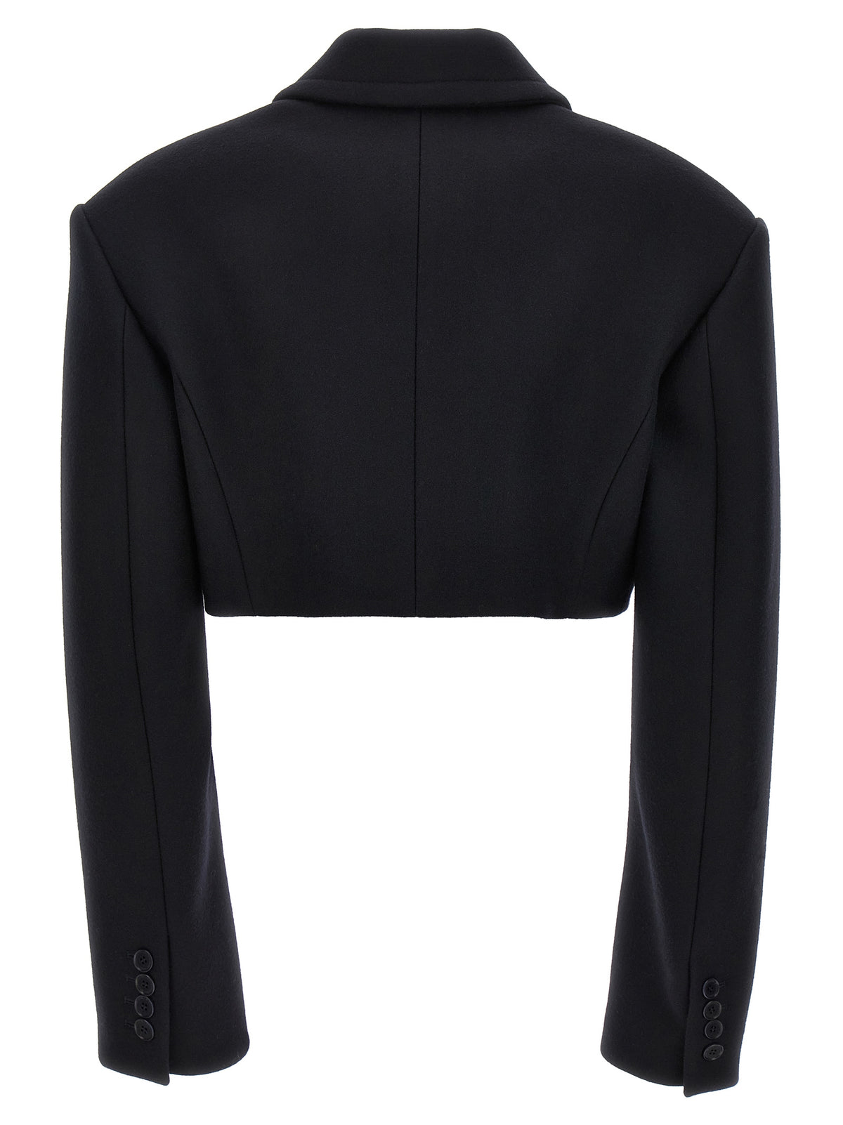 Stella McCartney Balaton Bacci Black Cropped Wool Jacket