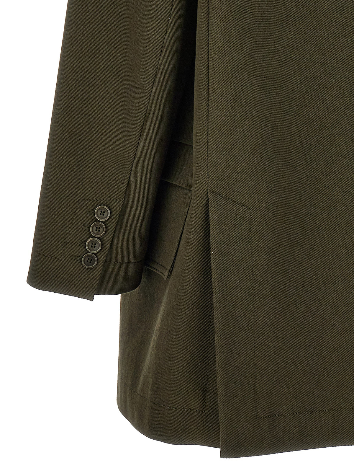 Max Mara Recital Bicolor Cotton Drill Midi Jacket