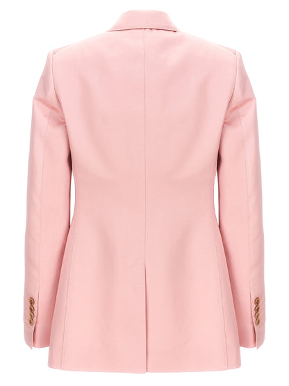 Tom Ford Pink Duchesse Double-Breasted Blazer