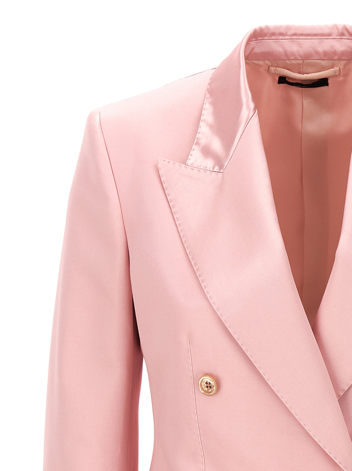 Tom Ford Pink Duchesse Double-Breasted Blazer
