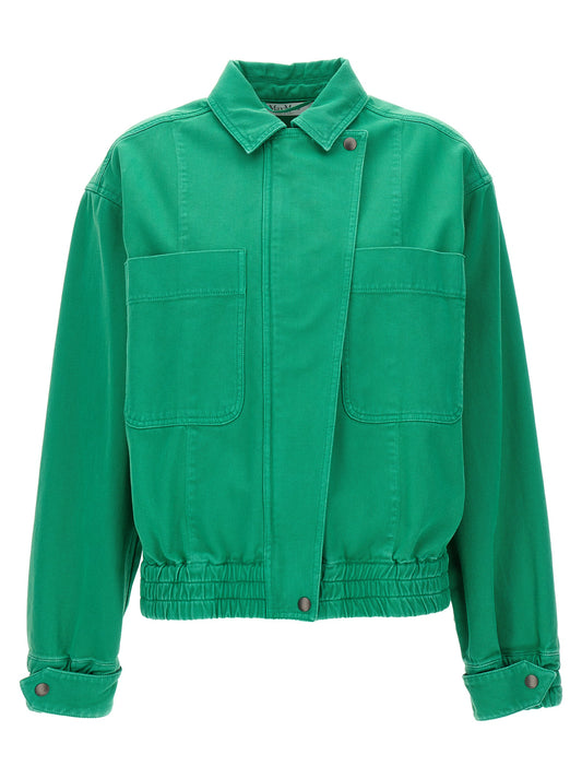 Max Mara Arturo Bicolor Cotton Cropped Jacket