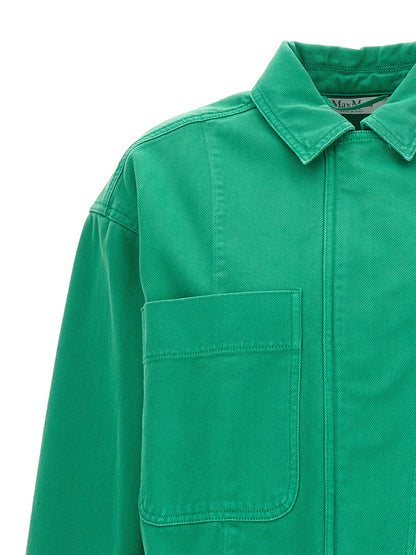 Max Mara Arturo Bicolor Cotton Cropped Jacket