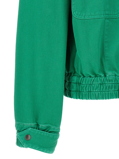 Max Mara Arturo Bicolor Cotton Cropped Jacket