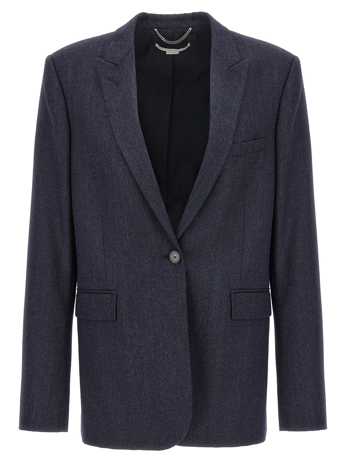 Stella McCartney Blue Wool Flannel Blazer