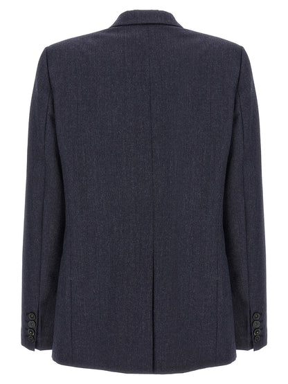 Stella McCartney Blue Wool Flannel Blazer