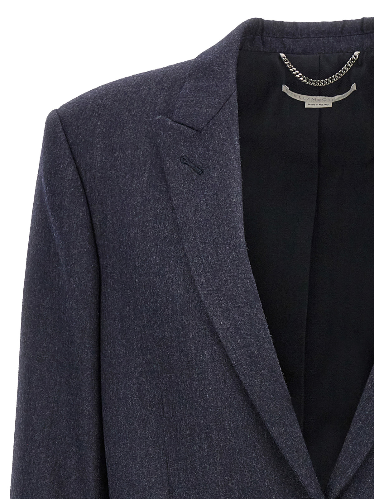 Stella McCartney Blue Wool Flannel Blazer