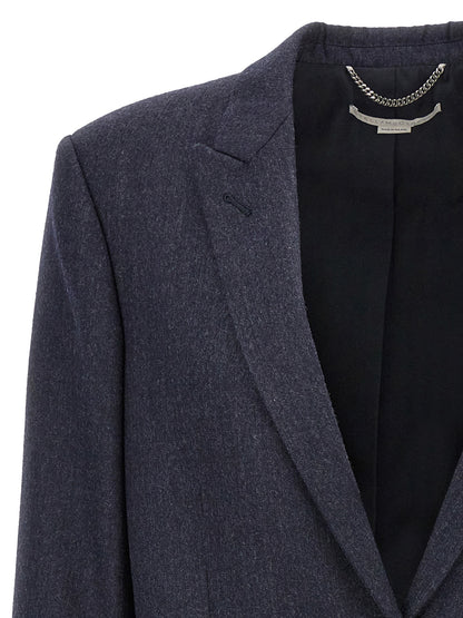 Stella McCartney Blue Wool Flannel Blazer