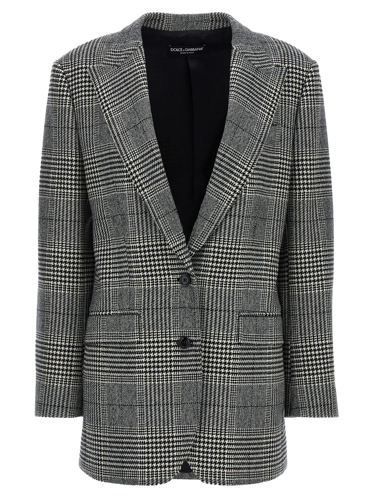 Dolce & Gabbana Houndstooth Wool-Cashmere Blazer