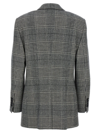 Dolce & Gabbana Houndstooth Wool-Cashmere Blazer