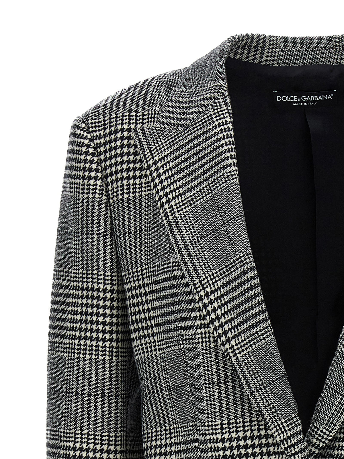 Dolce & Gabbana Houndstooth Wool-Cashmere Blazer