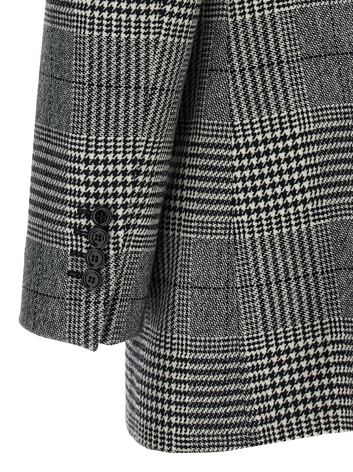 Dolce & Gabbana Houndstooth Wool-Cashmere Blazer