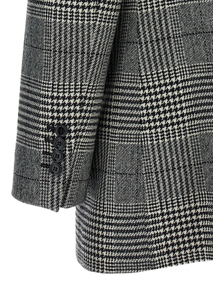 Dolce & Gabbana Houndstooth Wool-Cashmere Blazer