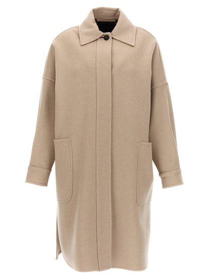Max Mara Baruffa Beige Double Cashmere Coat