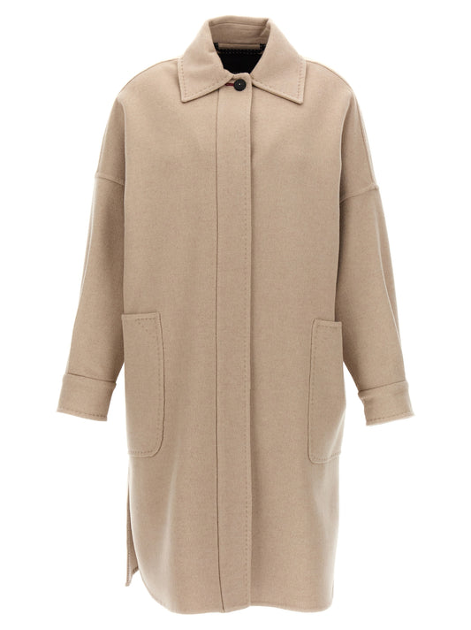 Max Mara Baruffa Beige Double Cashmere Coat