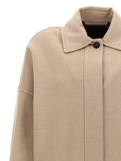 Max Mara Baruffa Beige Double Cashmere Coat