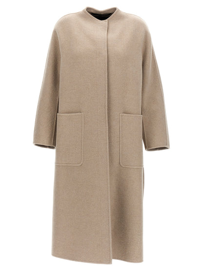 Max Mara Gioiosa Beige Double Cashmere Coat