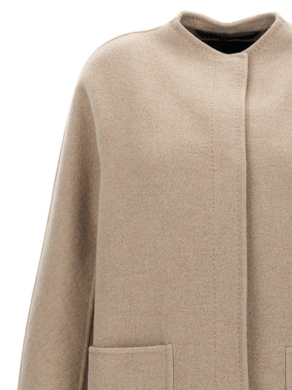 Max Mara Gioiosa Beige Double Cashmere Coat