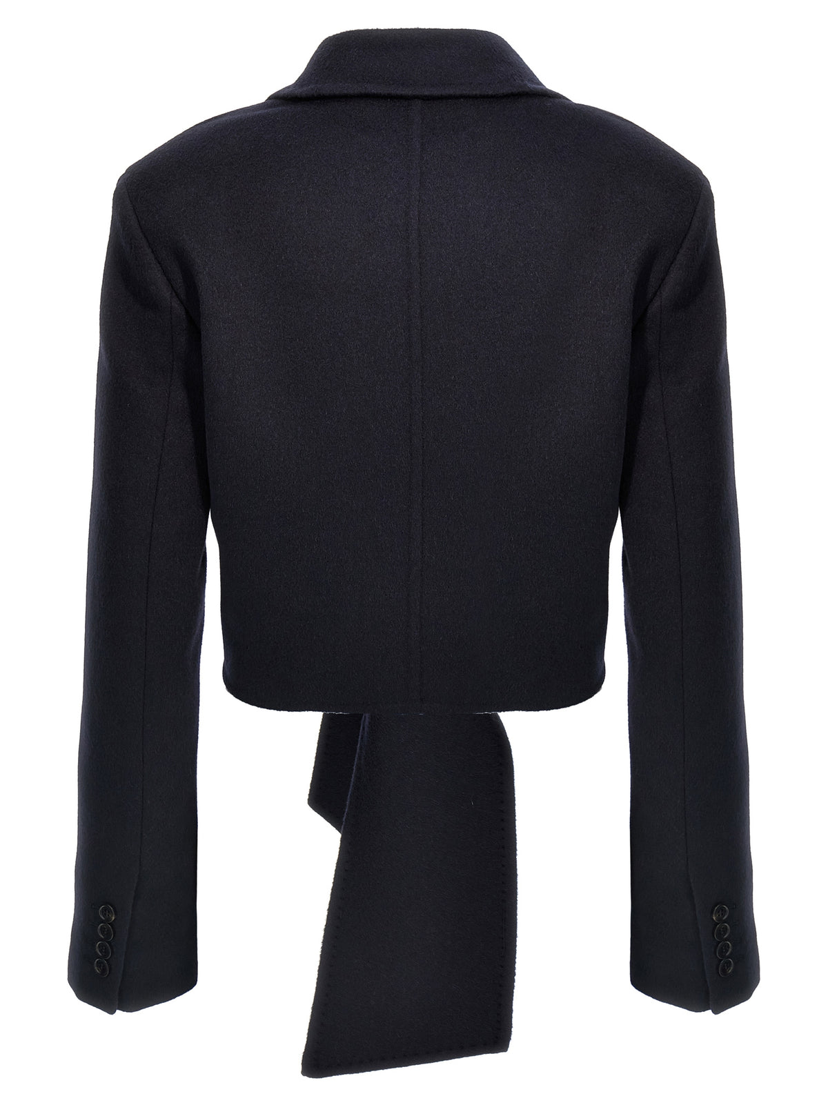 Max Mara Corone Blue Camel Drap Short Jacket