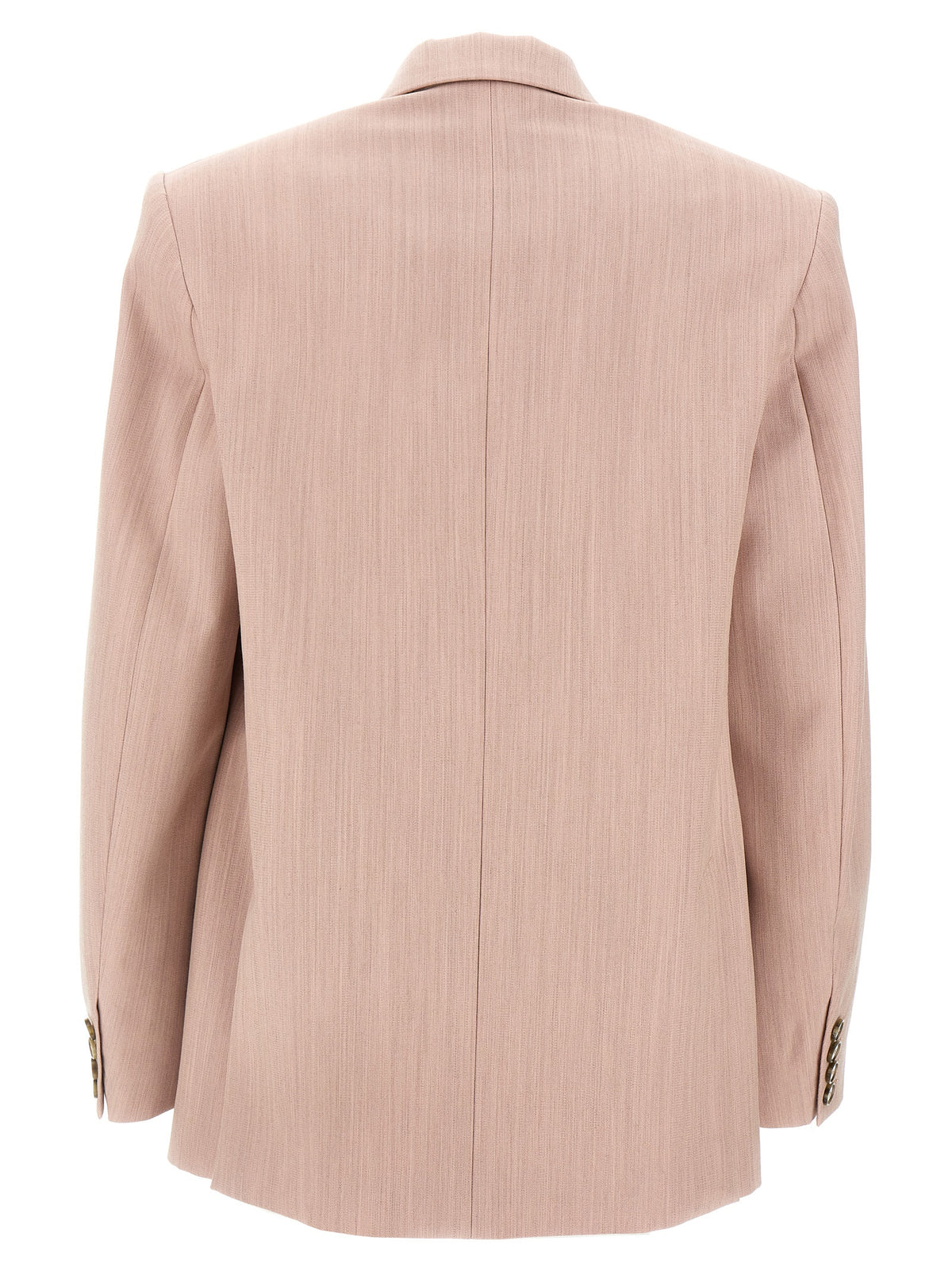 Stella McCartney Pink Double-Breasted Wool Blazer