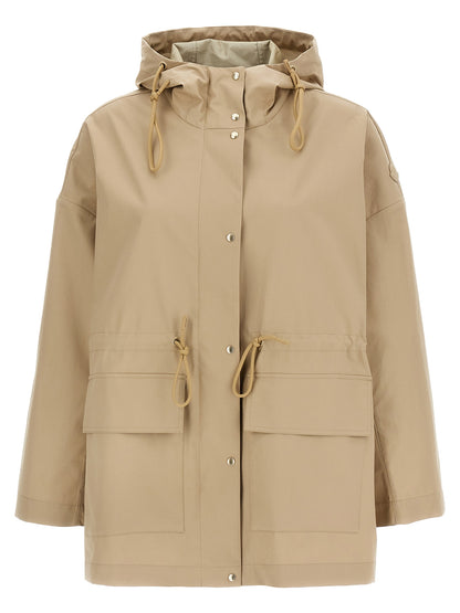 Moncler Gaillon Beige Cotton Parka