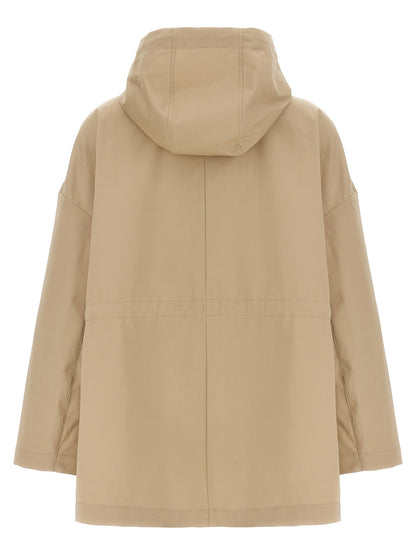 Moncler Gaillon Beige Cotton Parka