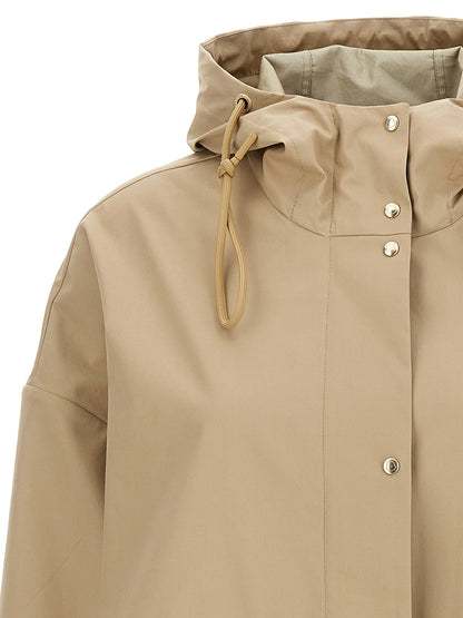Moncler Gaillon Beige Cotton Parka
