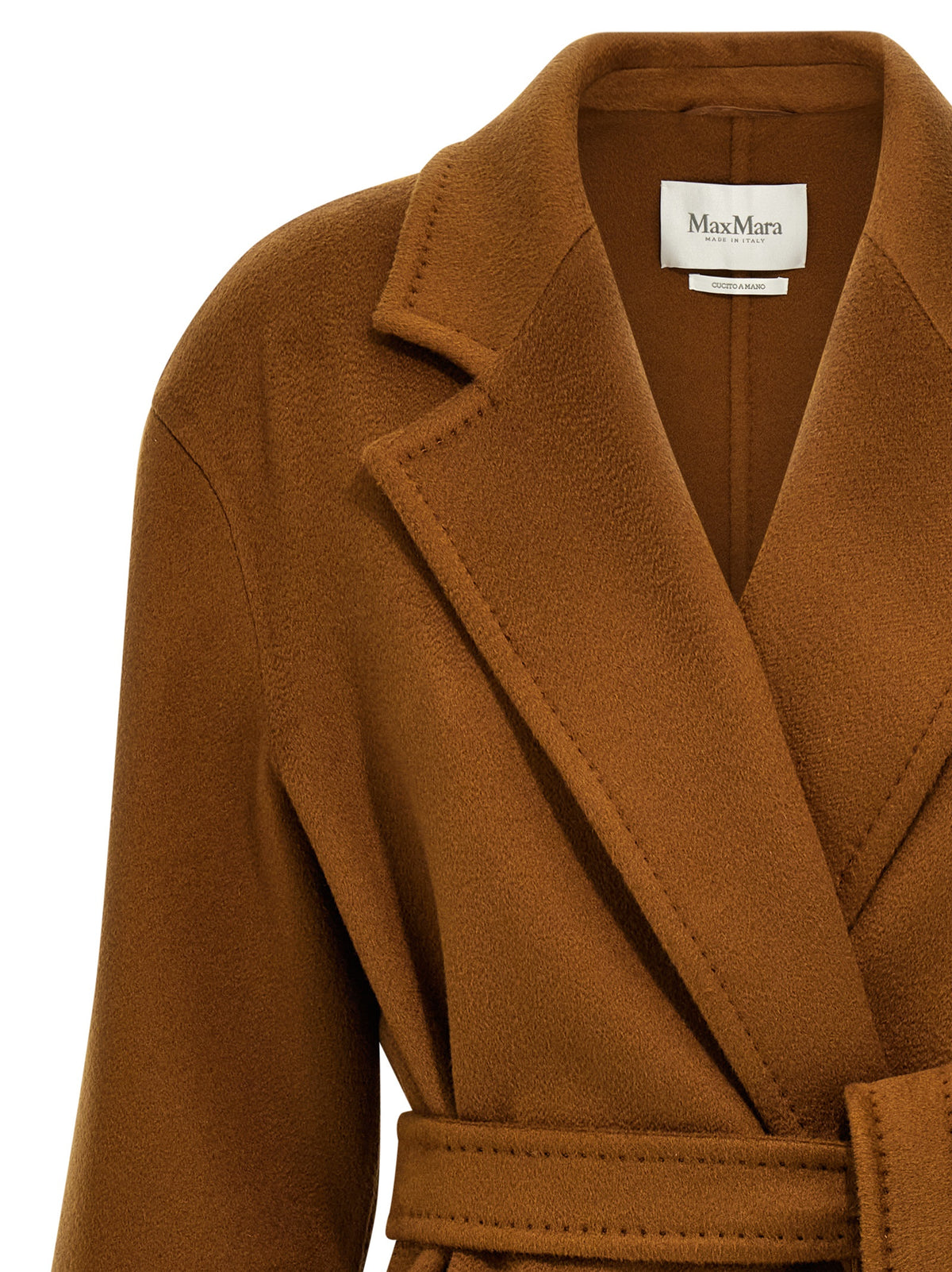 Max Mara Melinda Brown Cashmere Midi Coat