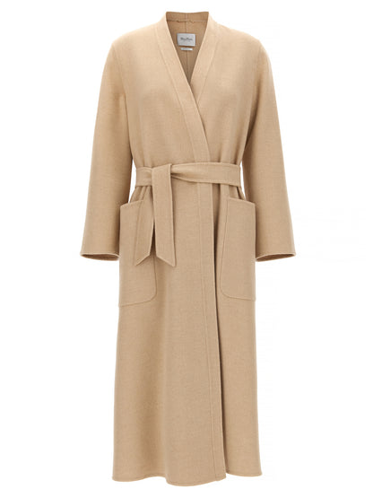 Max Mara Vezzoso Beige Wool Coat