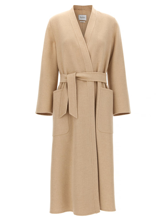 Max Mara Vezzoso Beige Wool Coat