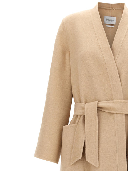 Max Mara Vezzoso Beige Wool Coat