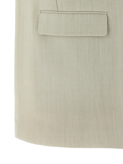 Golden Goose Nicole Beige Virgin Wool Vest