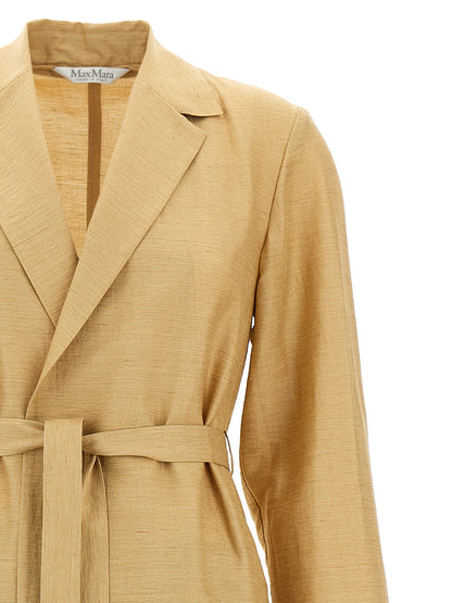 Max Mara Meandro Beige Robe Coat