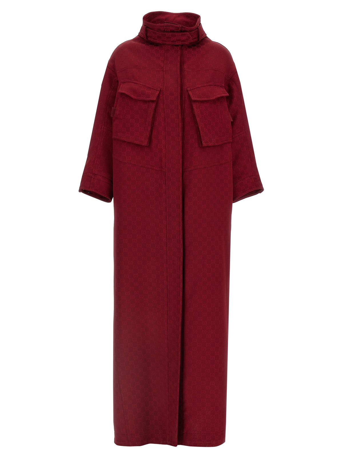 Gucci Rosso Ancora Red Long Coat