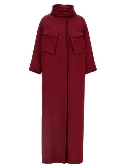 Gucci Rosso Ancora Red Long Coat