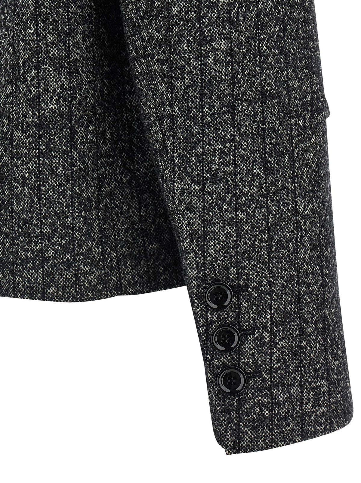 Dolce & Gabbana Striped Double-Breasted Wool-Blend Blazer